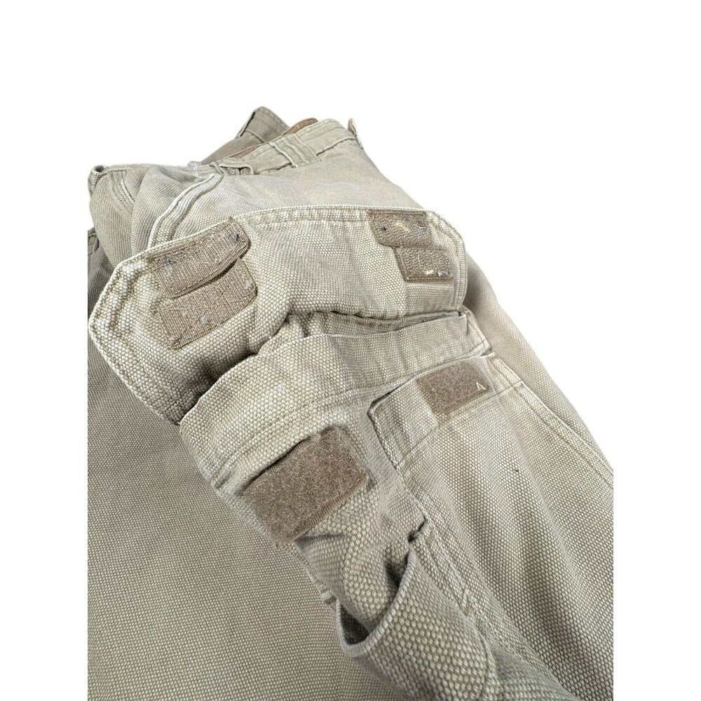 Duluth Trading Co Canvas Cargo Work Pants Mens 38x34 Tan Utility - Picture 11 of 12
